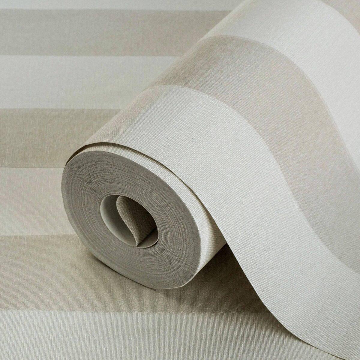 Striped Wallpaper Cream Code 3704-4 - Image 1