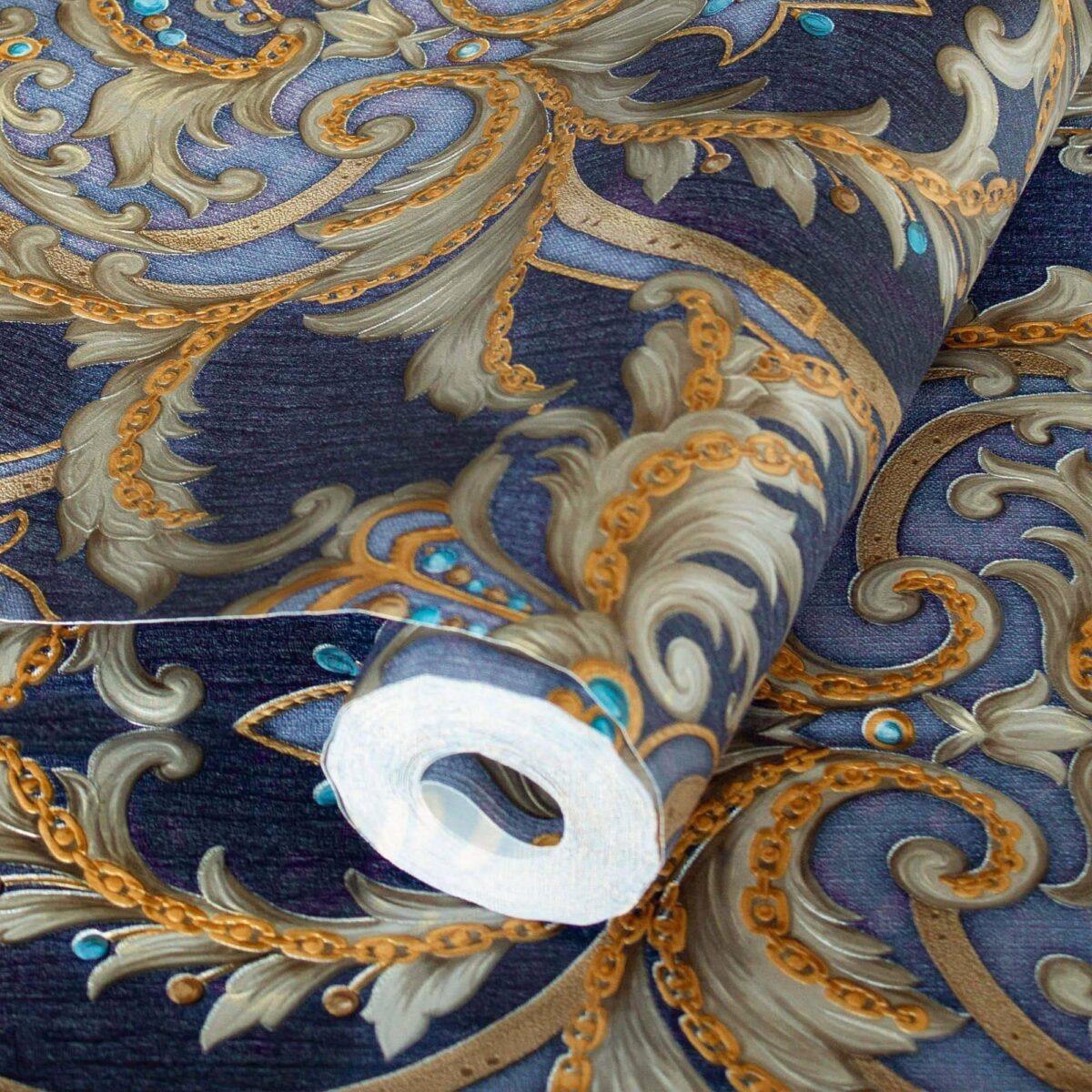 Classical Damask Wallpaper Blue Code 1308-5 - Image 1