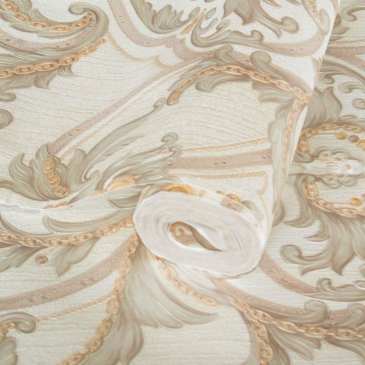 Classical Damask Wallpaper Cream Code 1308-2 - Image 1
