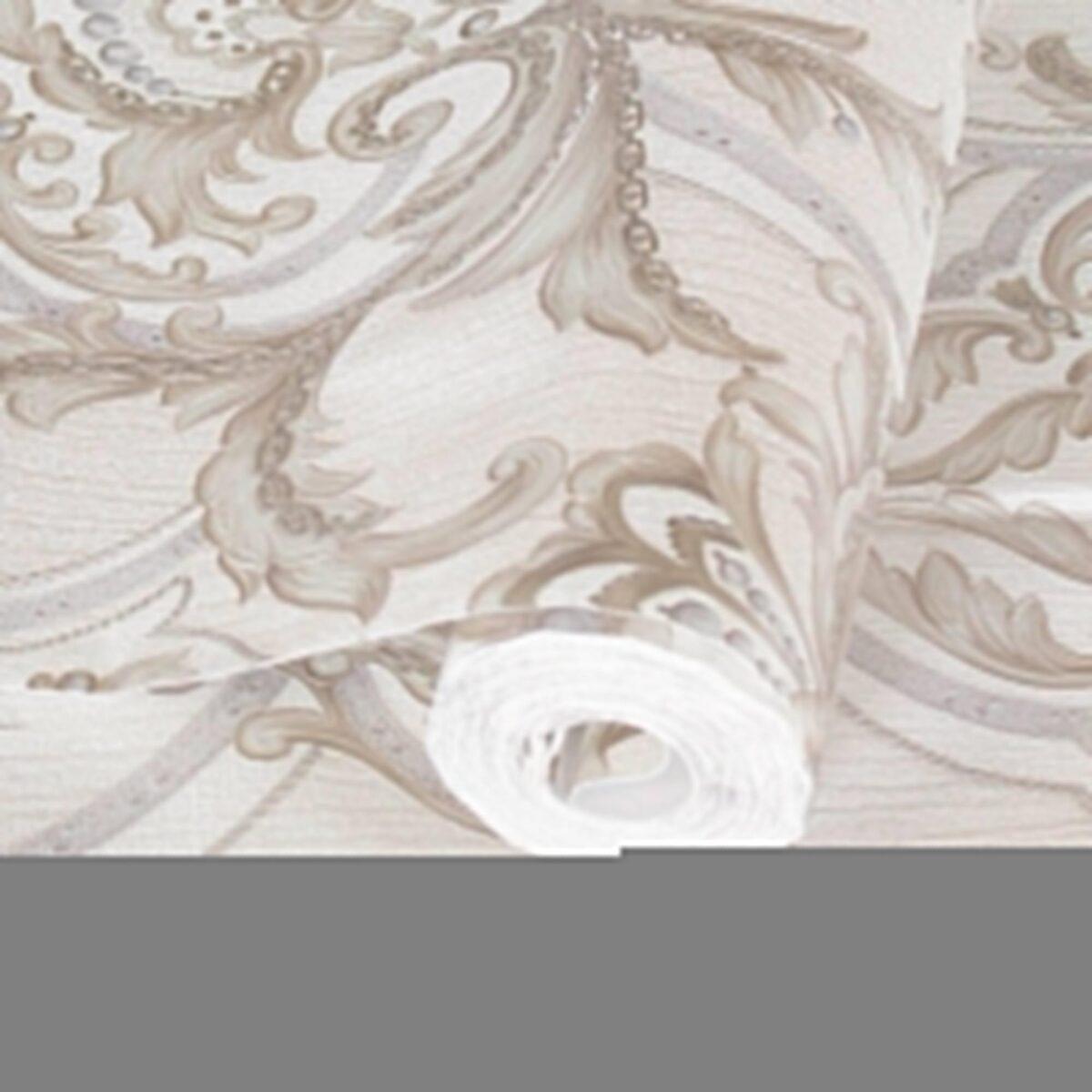 Classical Damask Wallpaper White Code 1308-1 - Image 1