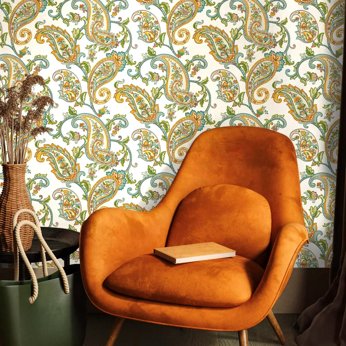 Shawl Pattern Wallpaper Multicoloured Code 9903-5 - Image 2