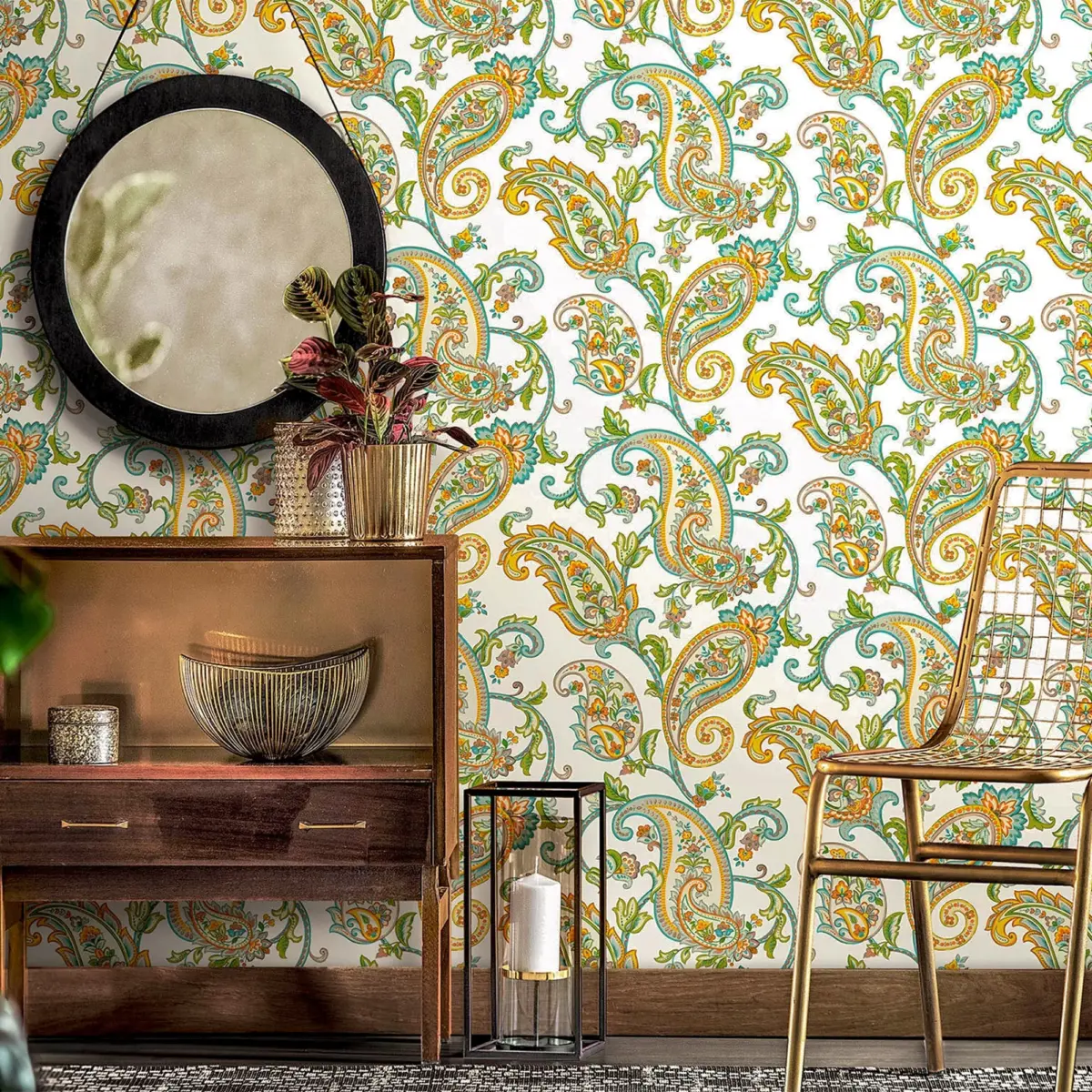 Shawl Pattern Wallpaper Multicoloured Code 9903-5 - Image 6
