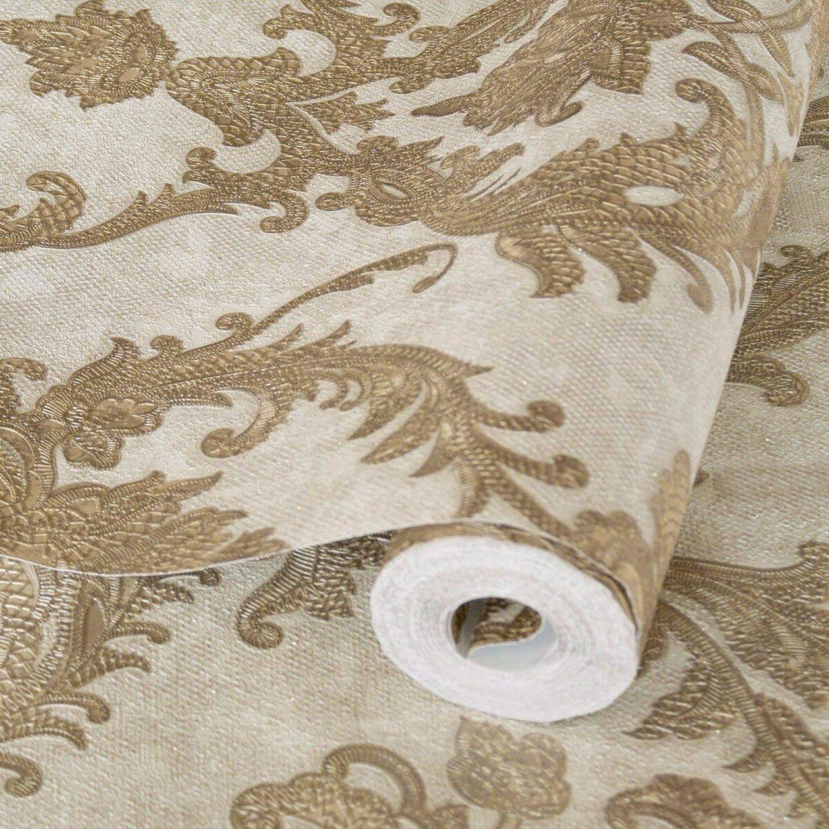 Rich Damask Wallpaper Cream Code 1303-3 - Image 1