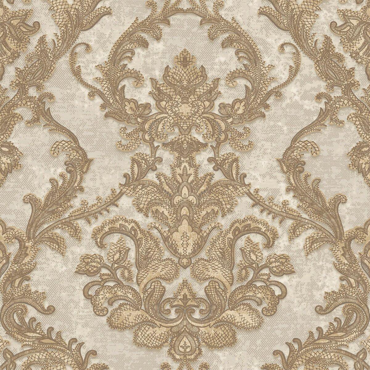 Rich Damask Wallpaper Cream Code 1303-3 - Image 5