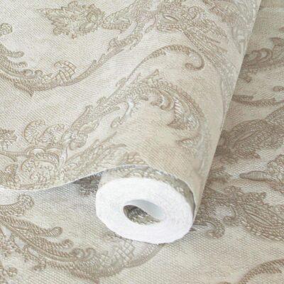 Rich Damask Design Wallpaper Silver Code 1303-2