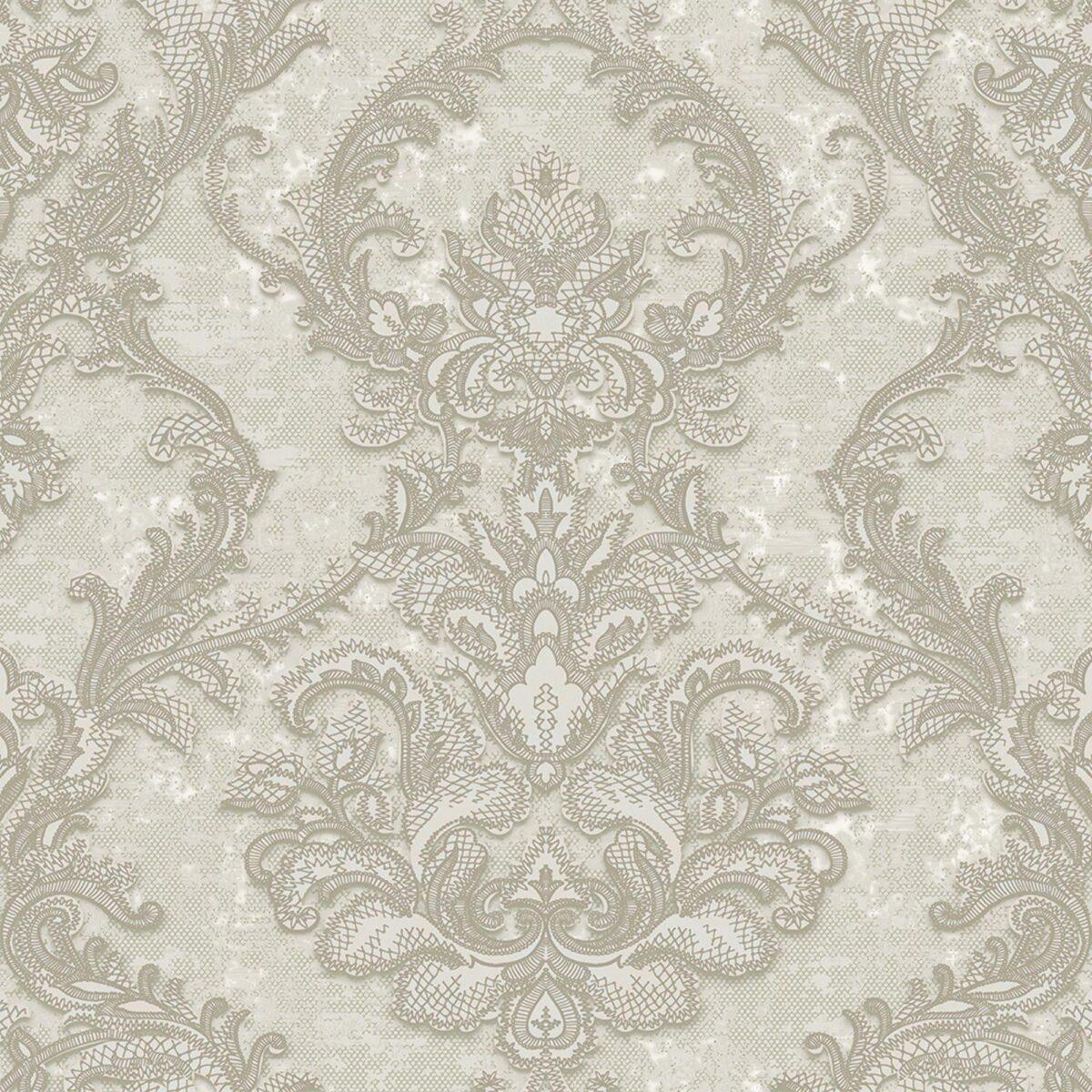 Rich Damask Design Wallpaper Silver Code 1303-2 - Image 5