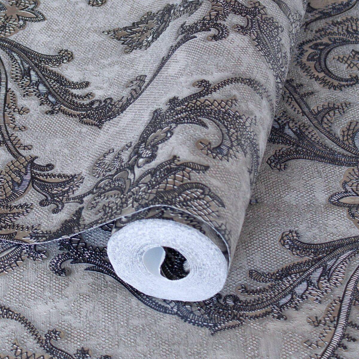 Rich Damask Design Wallpaper Blue Code 1303-5 - Image 1