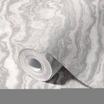 Modern Stone Design Wallpaper Silver Code 23102-2