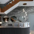 Modern Stone Design Wallpaper Black Code 23102-6 - Image 2