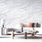 Modern Stone Design Wallpaper White Code 23102-1 - Image 2