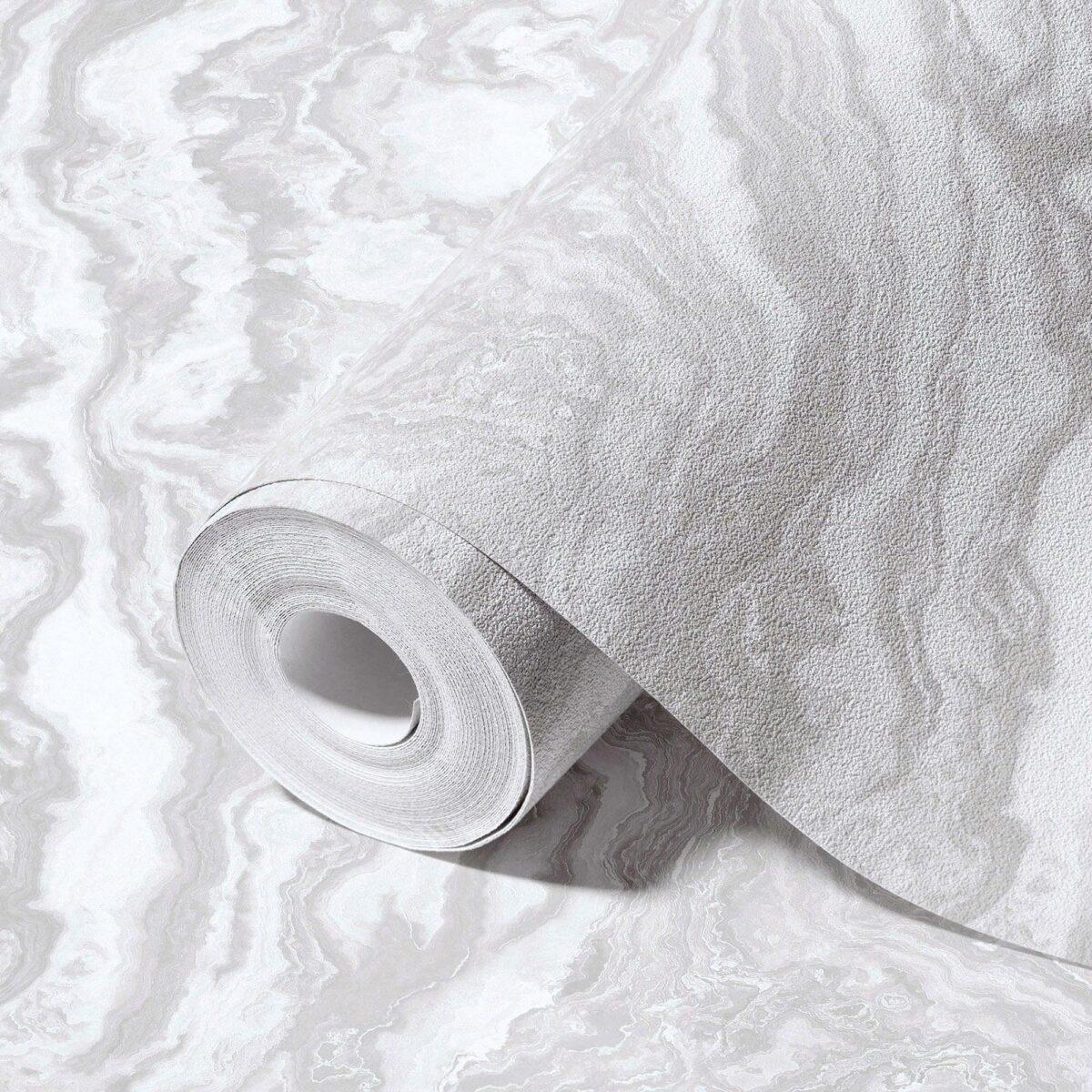 Modern Stone Design Wallpaper White Code 23102-1 - Image 1