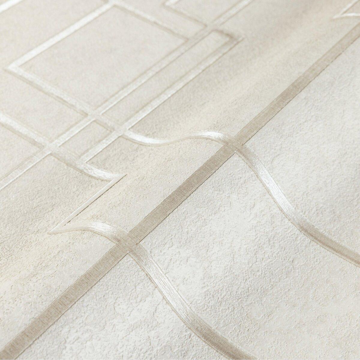 Geometric Wallpaper Cream Code 1202-2 - Image 4