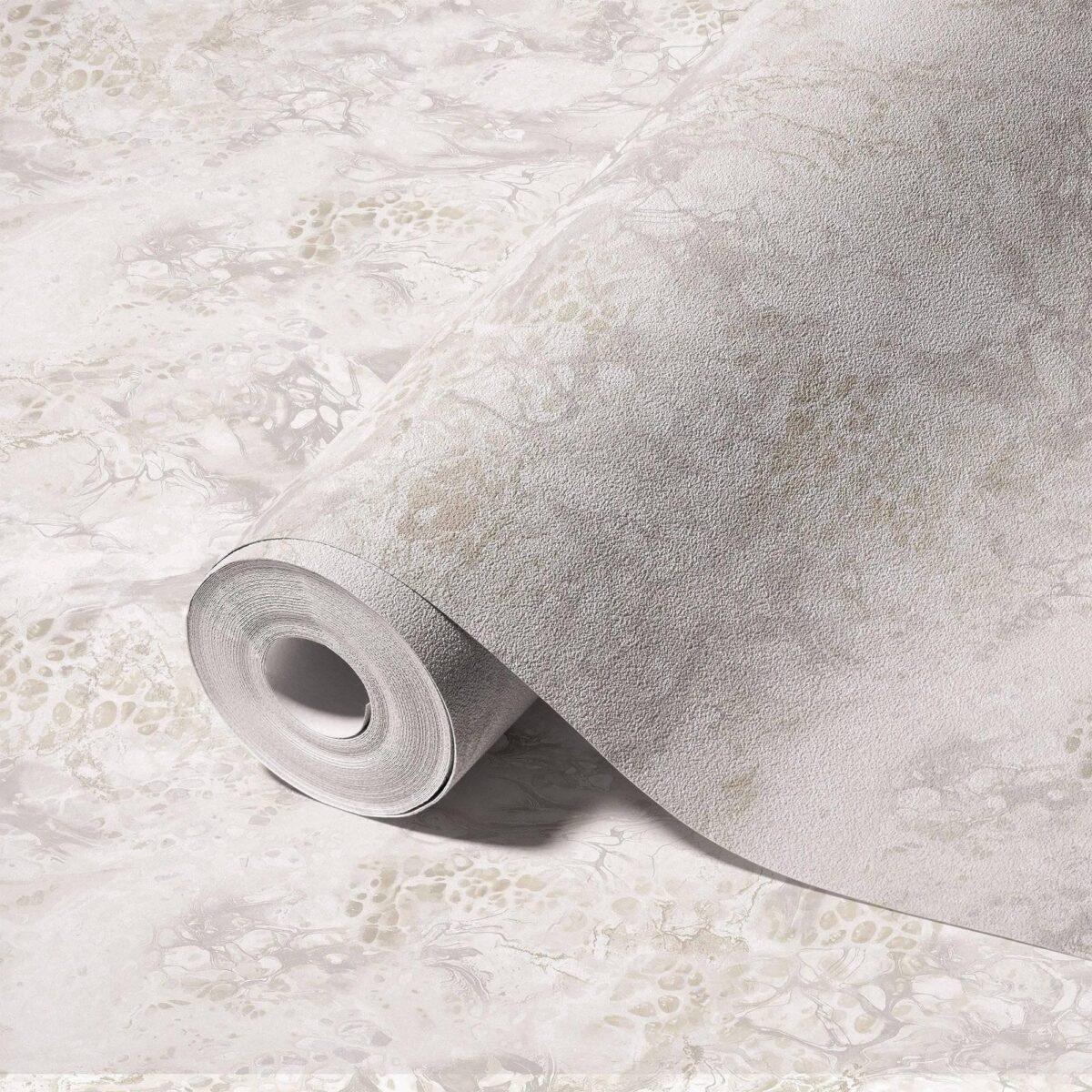 Modern Stone Design Wallpaper White Code 23101-1 - Image 1