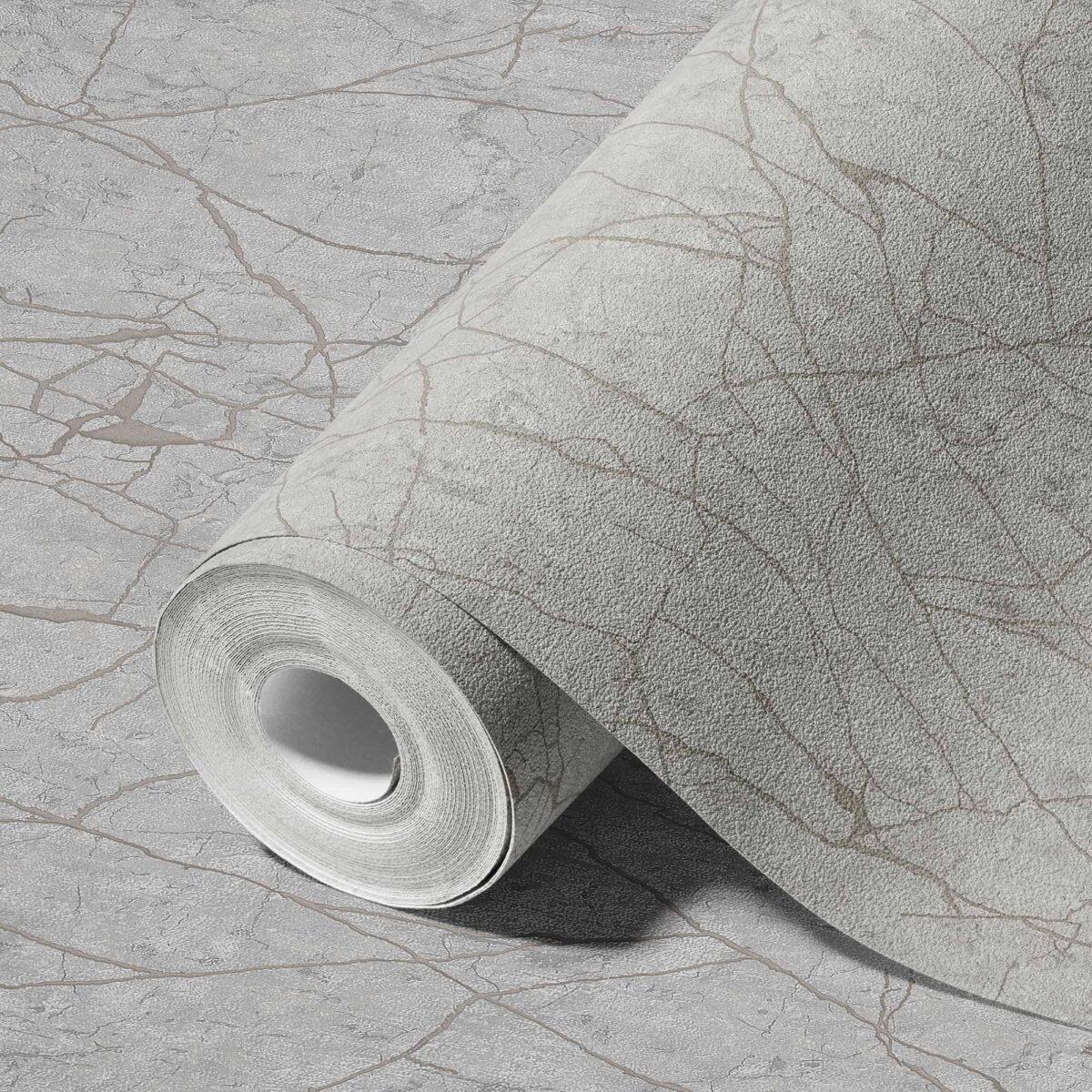 Modern Linear Design Wallpaper Silver Code 23107-3 - Image 1