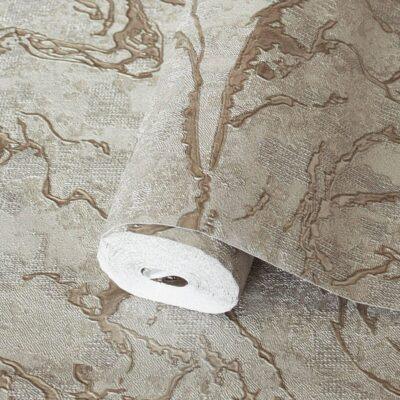 Gold Vein Shaped Design Wallpaper Gray Code 1503-3