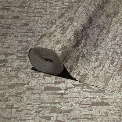 Textured Distressed Design Wallpaper Dark Cream Code 23210-4