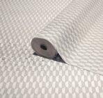 Hexagon Geometric Design Wallpaper White Code - 23208-1