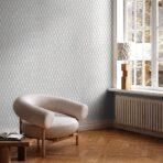 Hexagon Geometric Design Wallpaper White Code - 23208-1 - Image 4