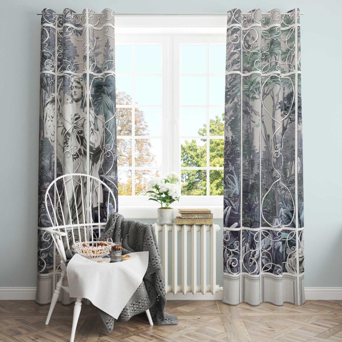 AdaHome Eyelet Curtains Collection Available in a Variety of Martials and Multicoloured - Code P301 - Image 1