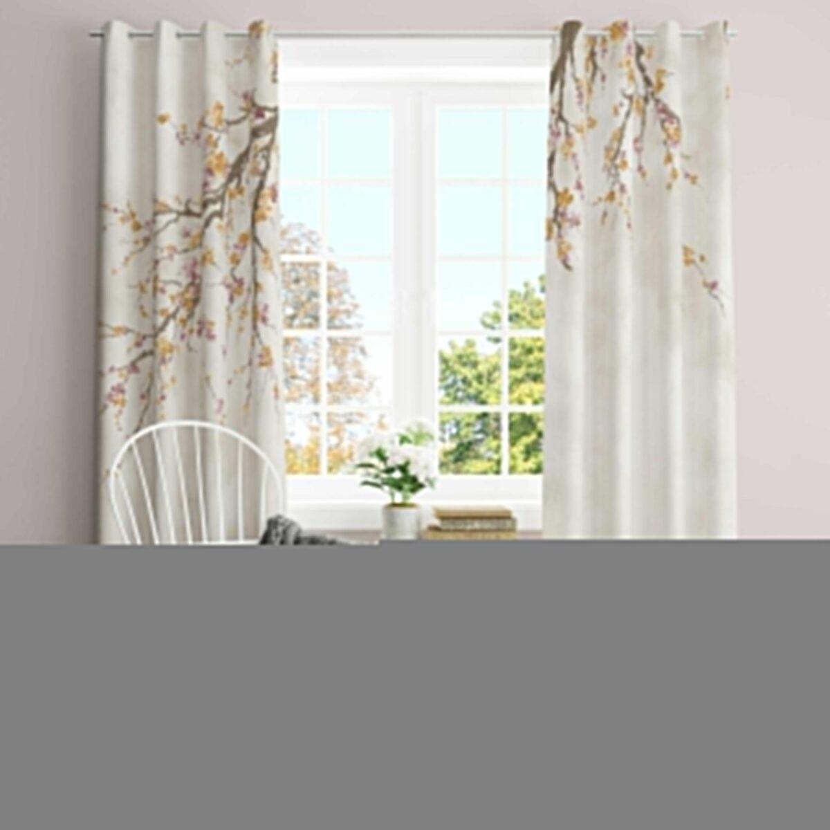 AdaHome Eyelet Curtains Collection Available in a Variety of Martials and Multicoloured - Code P302 - Image 1