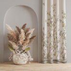 AdaHome Eyelet Curtains Collection Available in a Variety of Martials and Multicoloured - Code P303