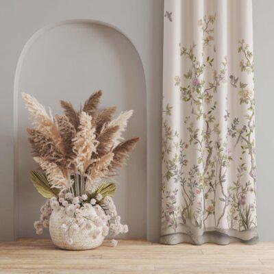 AdaHome Eyelet Curtains Collection Available in a Variety of Martials and Multicoloured - Code P303