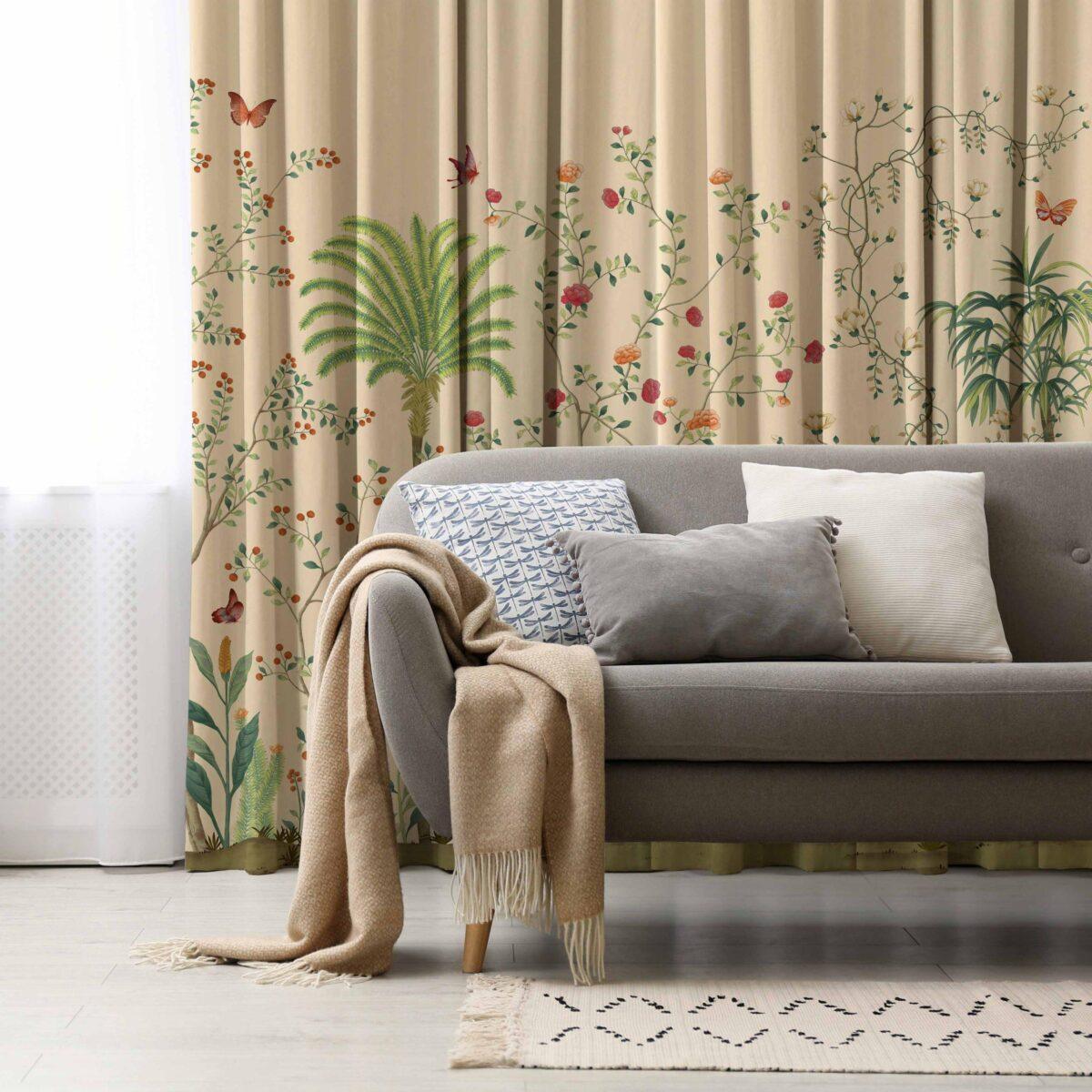 AdaHome Eyelet Curtains Collection Available in a Variety of Martials and Multicoloured - Code P305 - Image 3