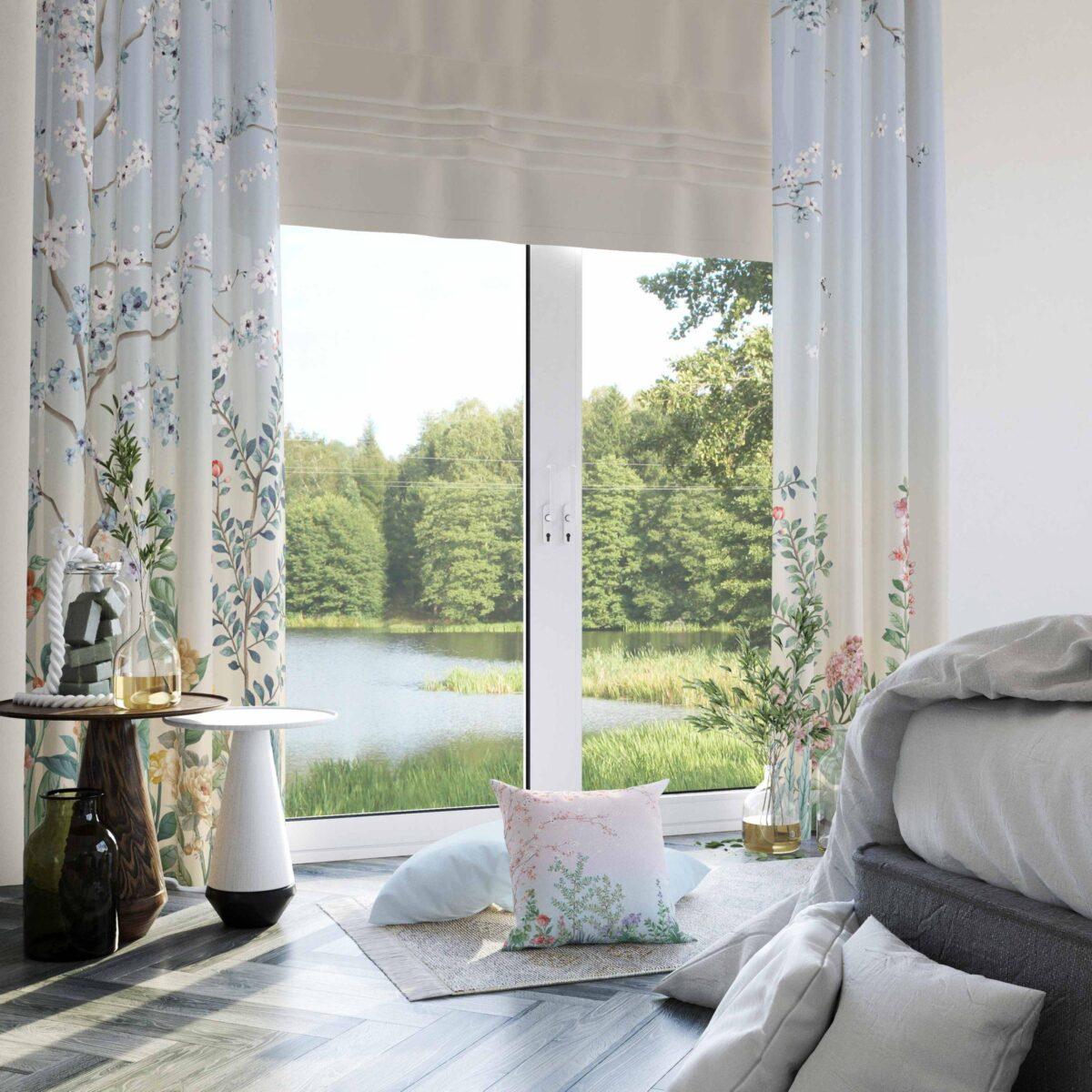 AdaHome Eyelet Curtains Collection Available in a Variety of Martials and Multicoloured - Code P306 - Image 3