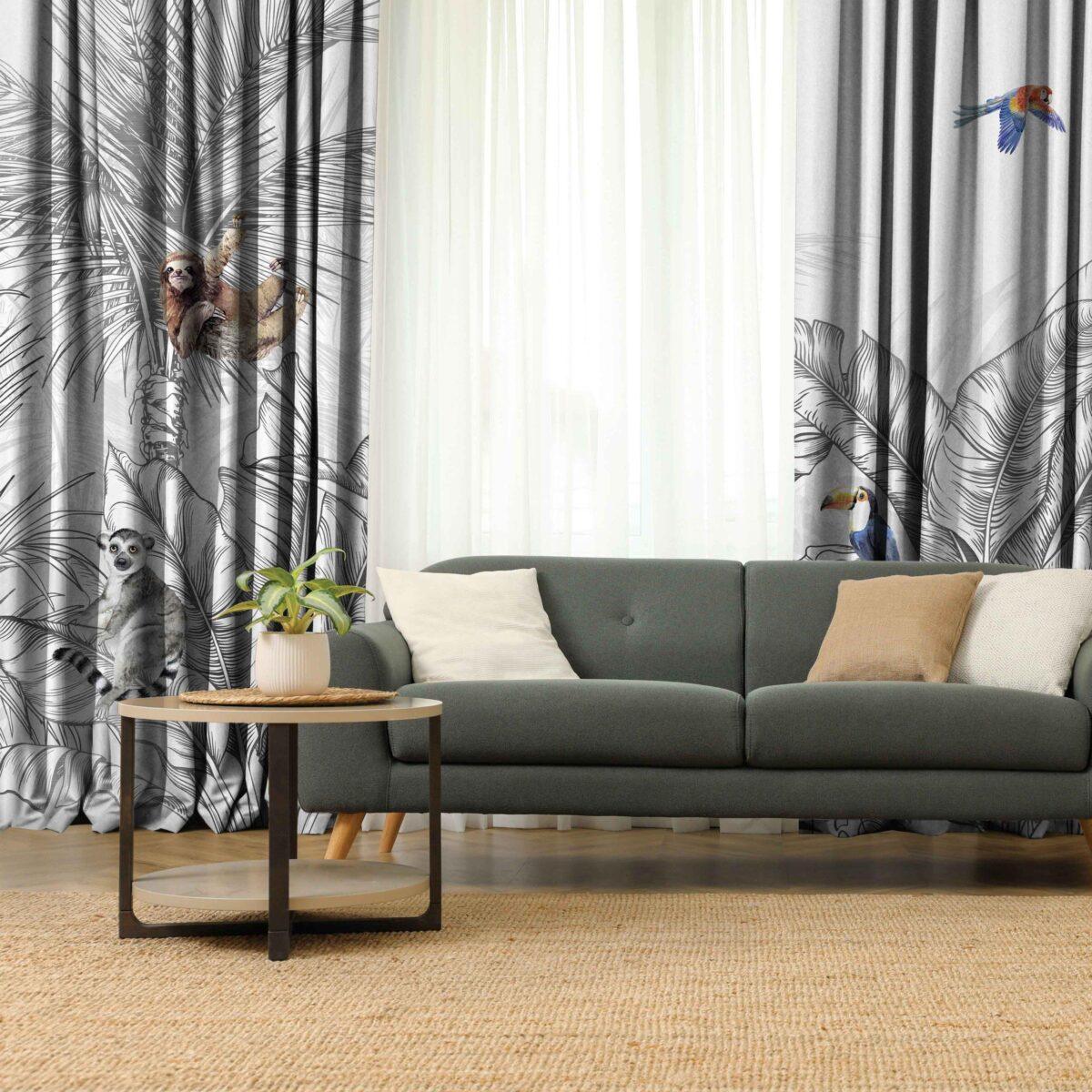 AdaHome Eyelet Curtains Collection Available in a Variety of Martials and Multicoloured - Code P307 - Image 2