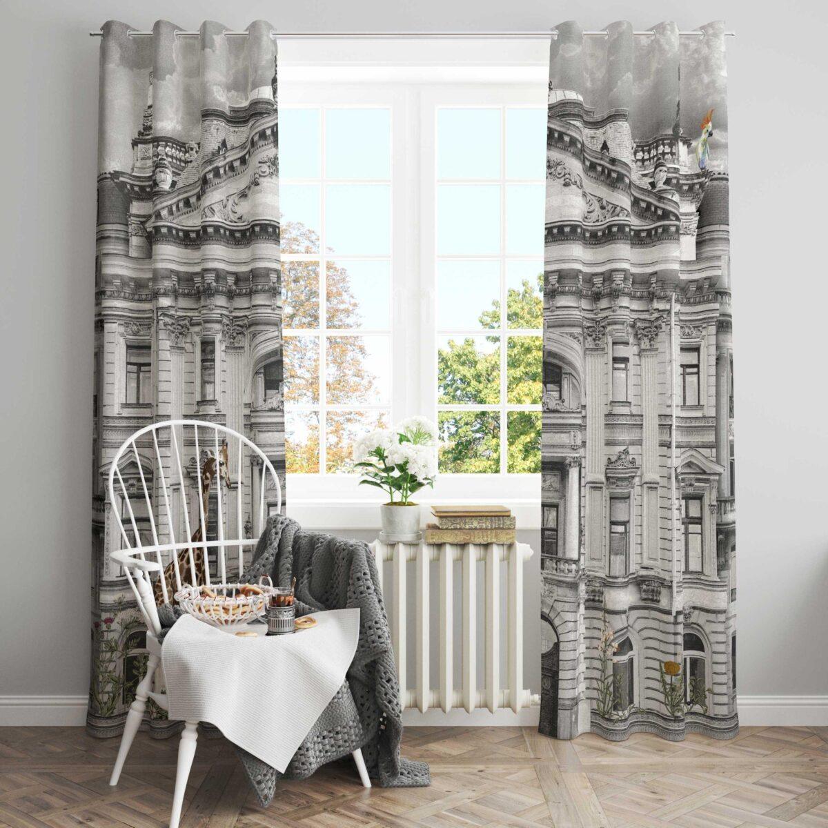 AdaHome Eyelet Curtains Collection Available in a Variety of Martials and Multicoloured - Code P308 - Image 1