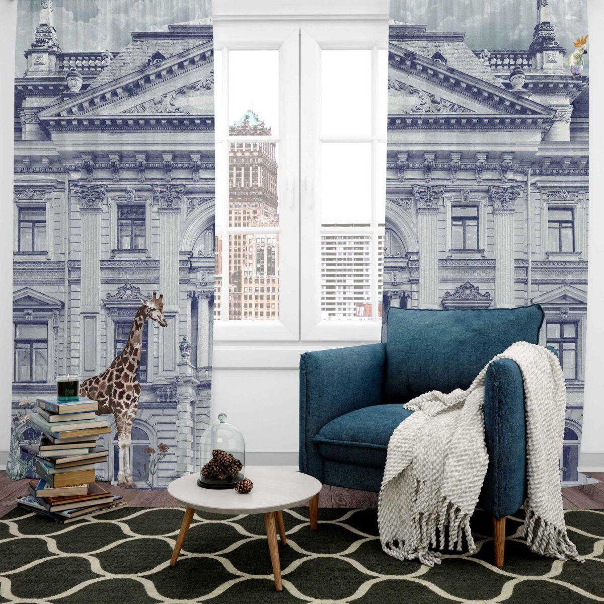 AdaHome Eyelet Curtains Collection Available in a Variety of Martials and Multicoloured - Code P308 - Image 2