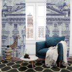 AdaHome Eyelet Curtains Collection Available in a Variety of Martials and Multicoloured - Code P308 - Image 2