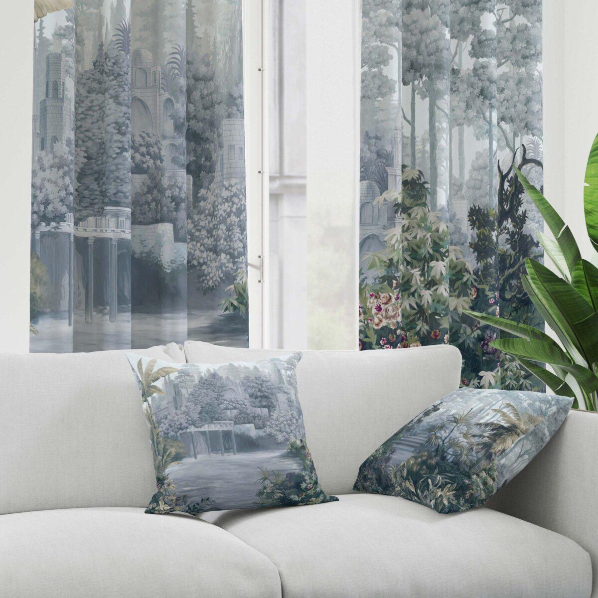 AdaHome Eyelet Curtains Collection Available in a Variety of Martials and Multicoloured - Code P310 - Image 2