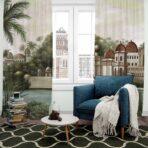 AdaHome Eyelet Curtains Collection Available in a Variety of Martials and Multicoloured - Code P311 - Image 3