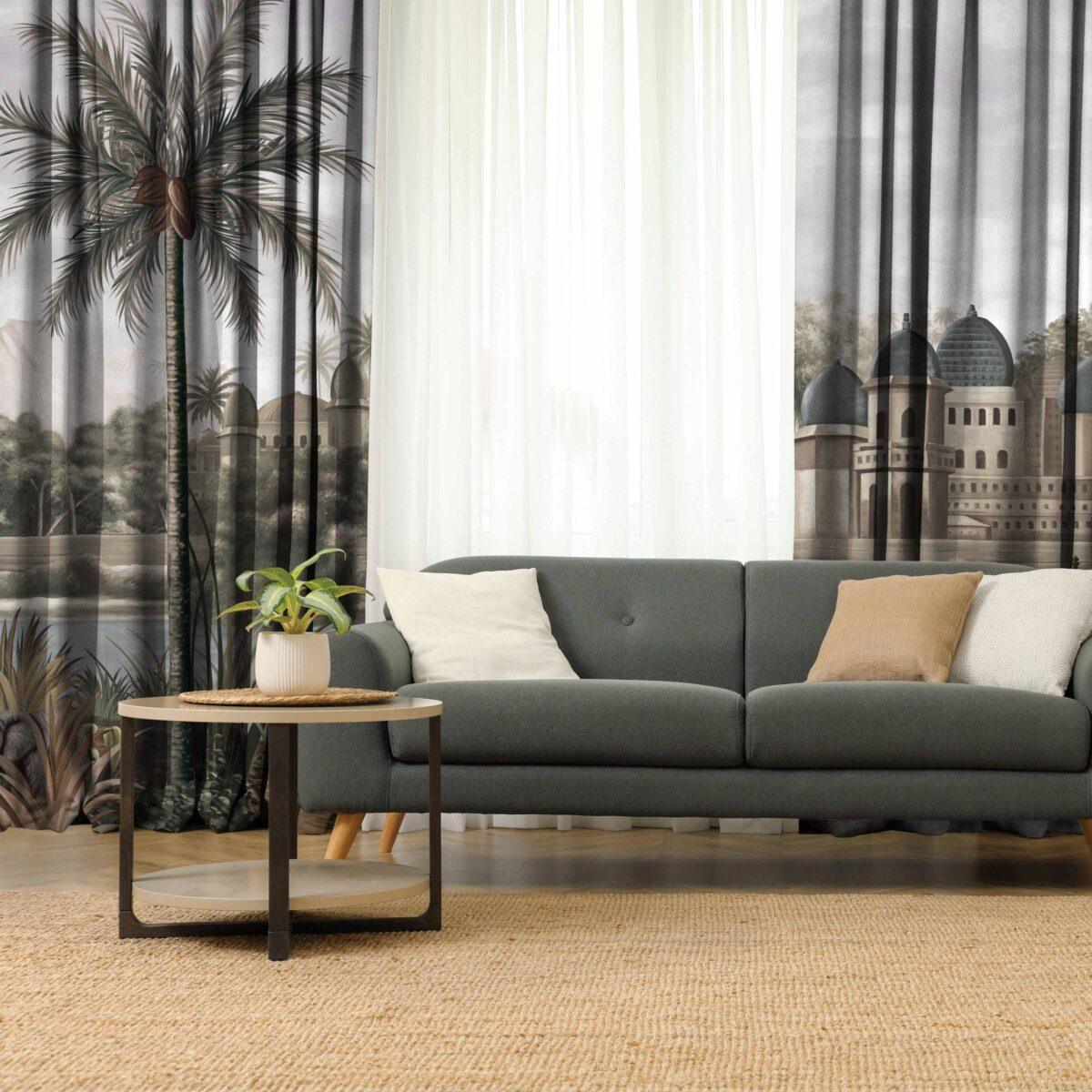 AdaHome Eyelet Curtains Collection Available in a Variety of Martials and Multicoloured - Code P311 - Image 2
