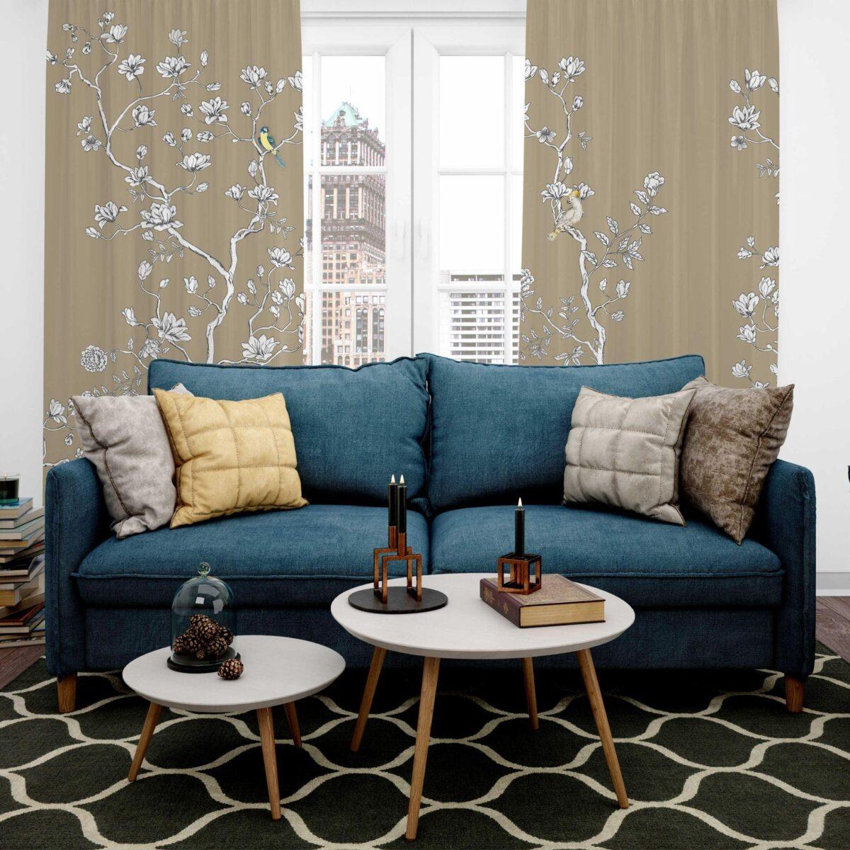 AdaHome Eyelet Curtains Collection Available in a Variety of Martials and Multicoloured - Code P314 - Image 4