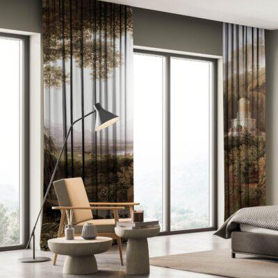 AdaHome Eyelet Curtains Collection Available in a Variety of Martials and Multicoloured - Code P317