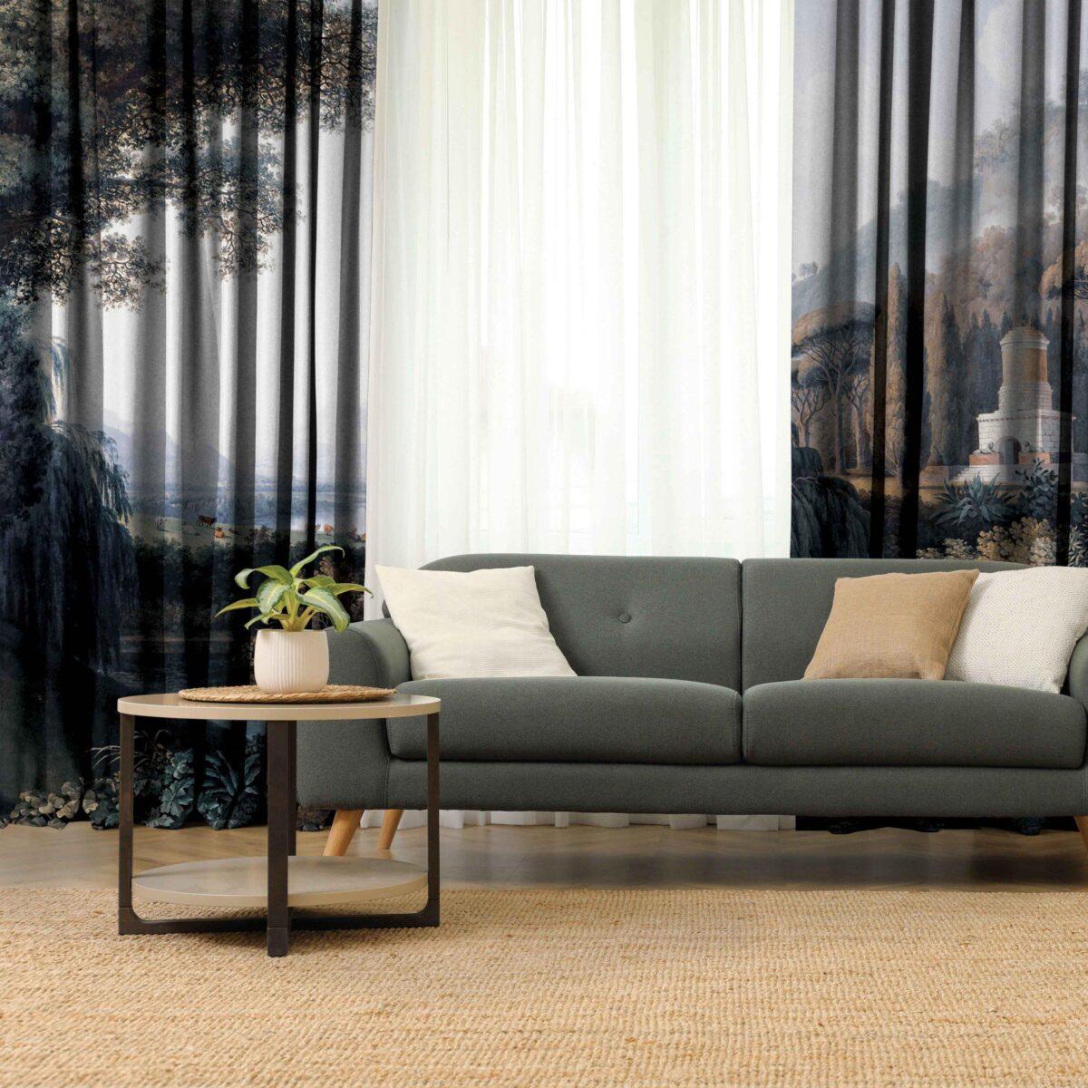 AdaHome Eyelet Curtains Collection Available in a Variety of Martials and Multicoloured - Code P317 - Image 2