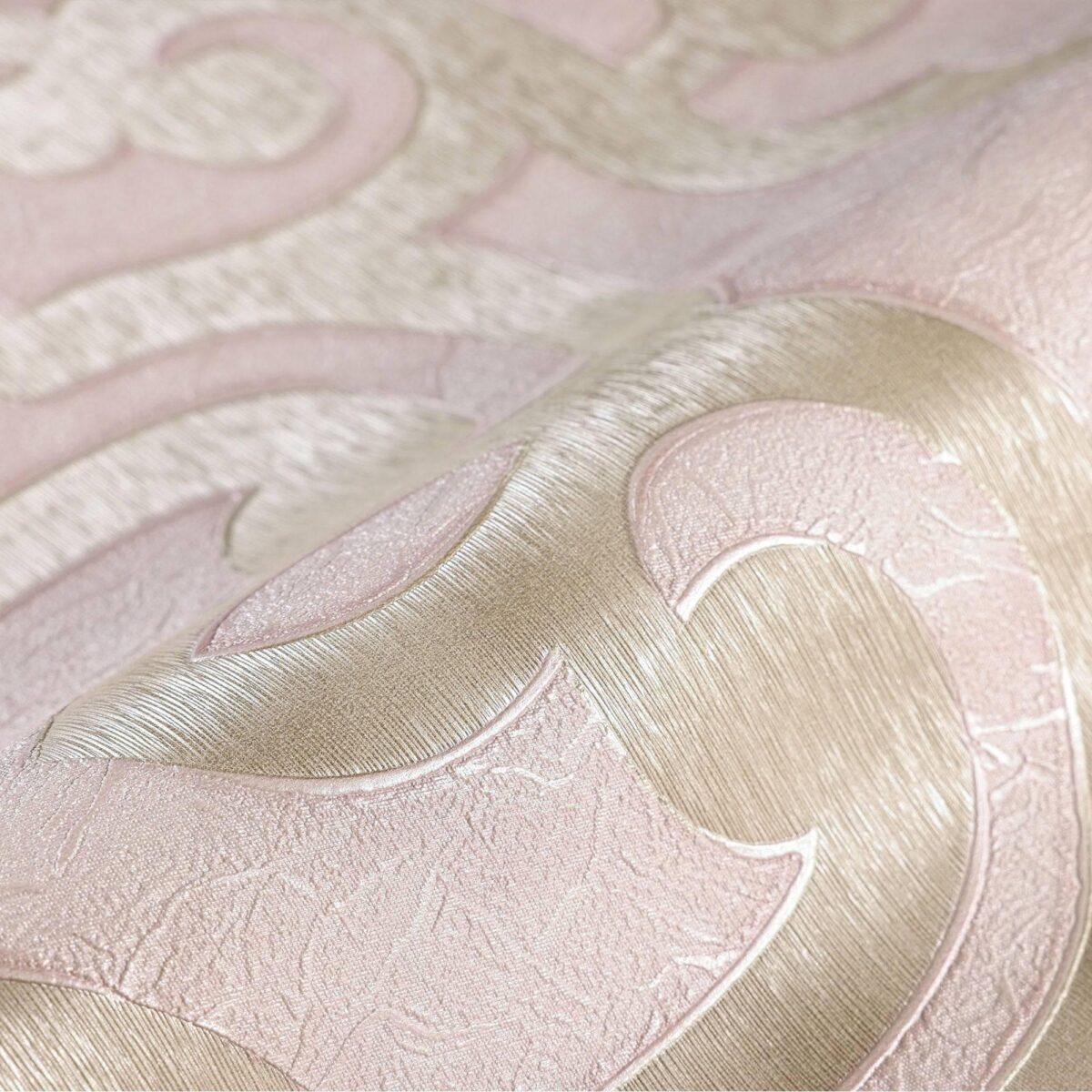 Bold neoclassical damask ornament wallpaper Pink Code 7810-3 - Image 4