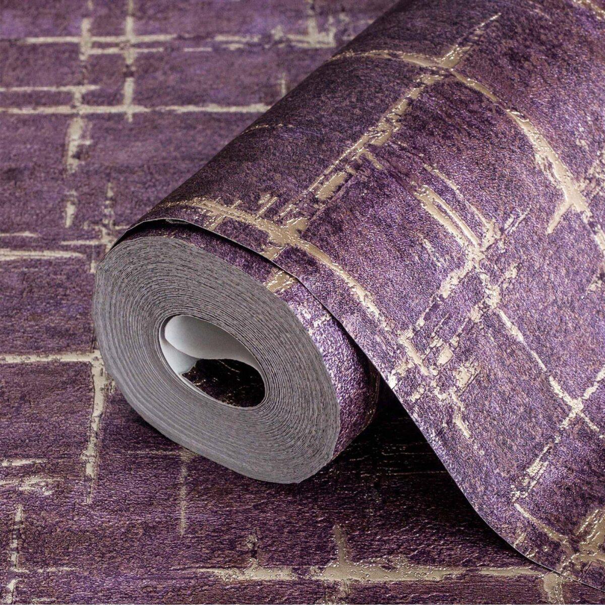 Texture and scratches modern pattern wallpaper Purple Code 7813-7 - Image 1