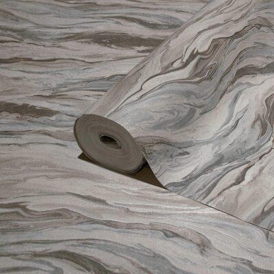 Modern Marble Design Wallpaper Brown Gray Code 23207-4