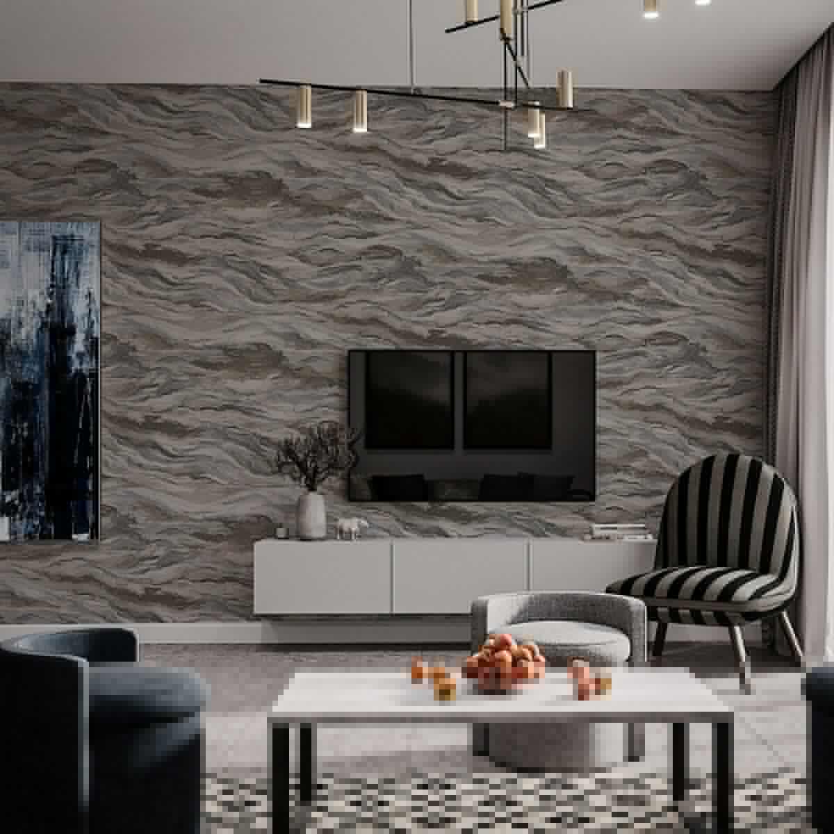 Modern Marble Design Wallpaper Brown Gray Code 23207-4 - Image 5