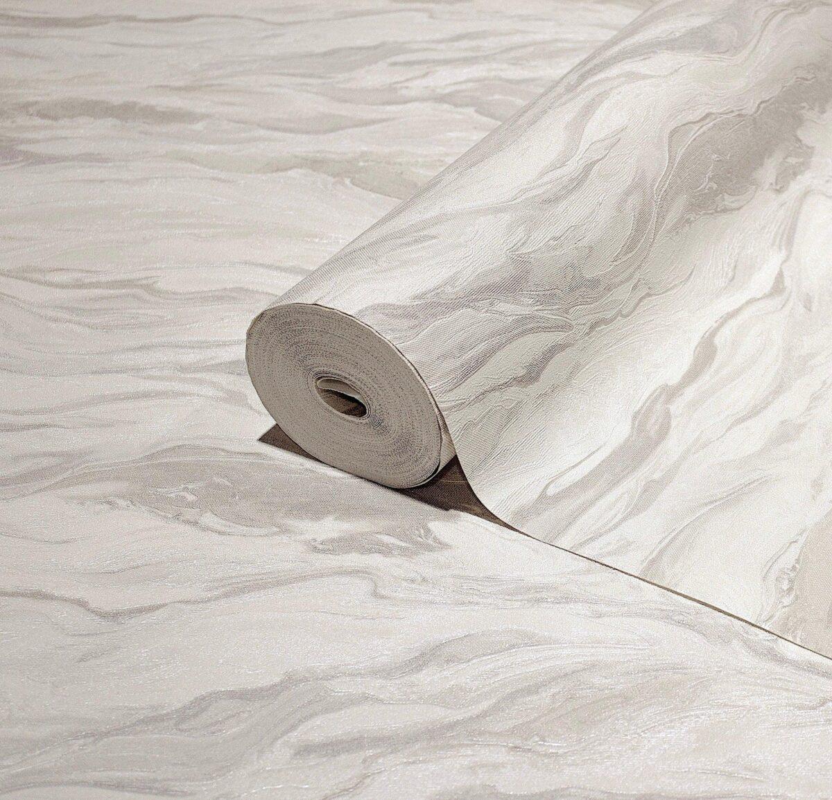 Modern Marble Design Wallpaper White Code 23207-1 - Image 1