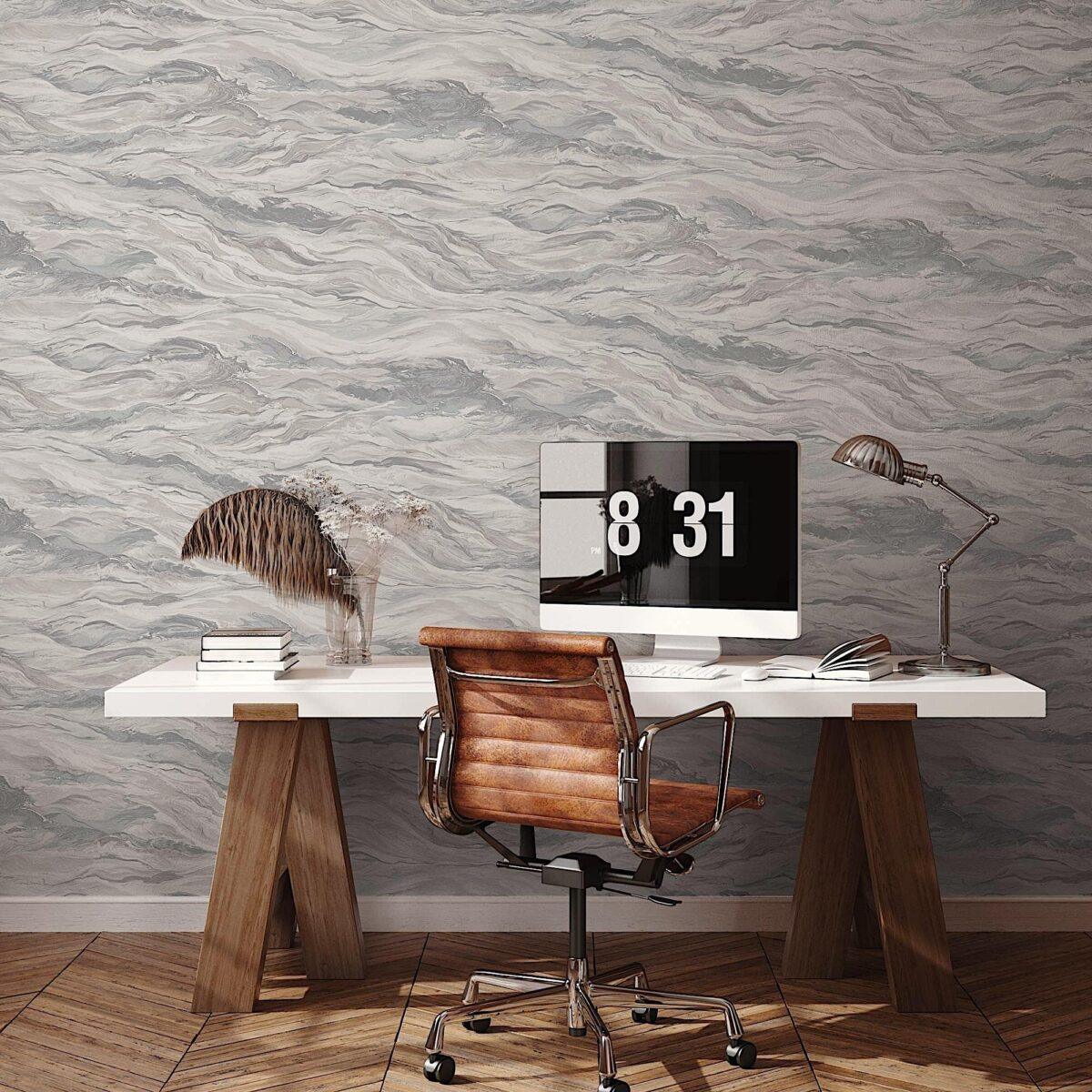 Modern Marble Design Wallpaper Silver Code 23207-2 - Image 4