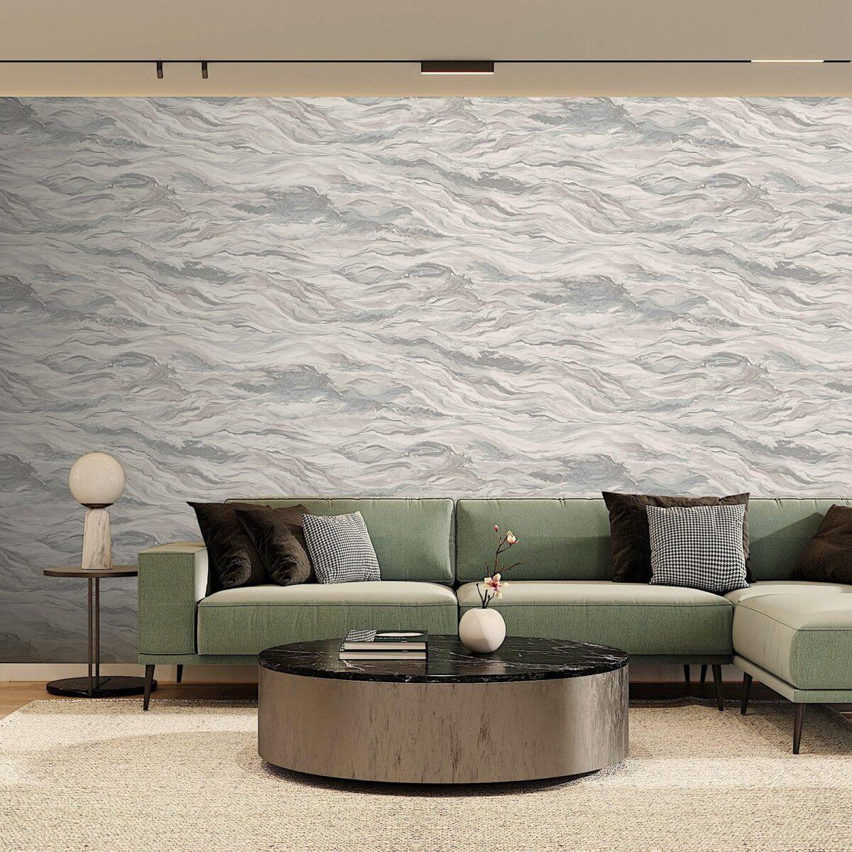 Modern Marble Design Wallpaper Silver Code 23207-2 - Image 5