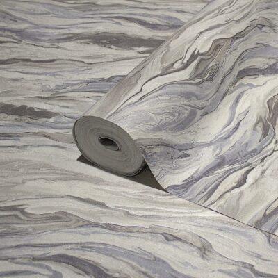 Modern Marble Design Wallpaper Blue Gray Code 23207-3