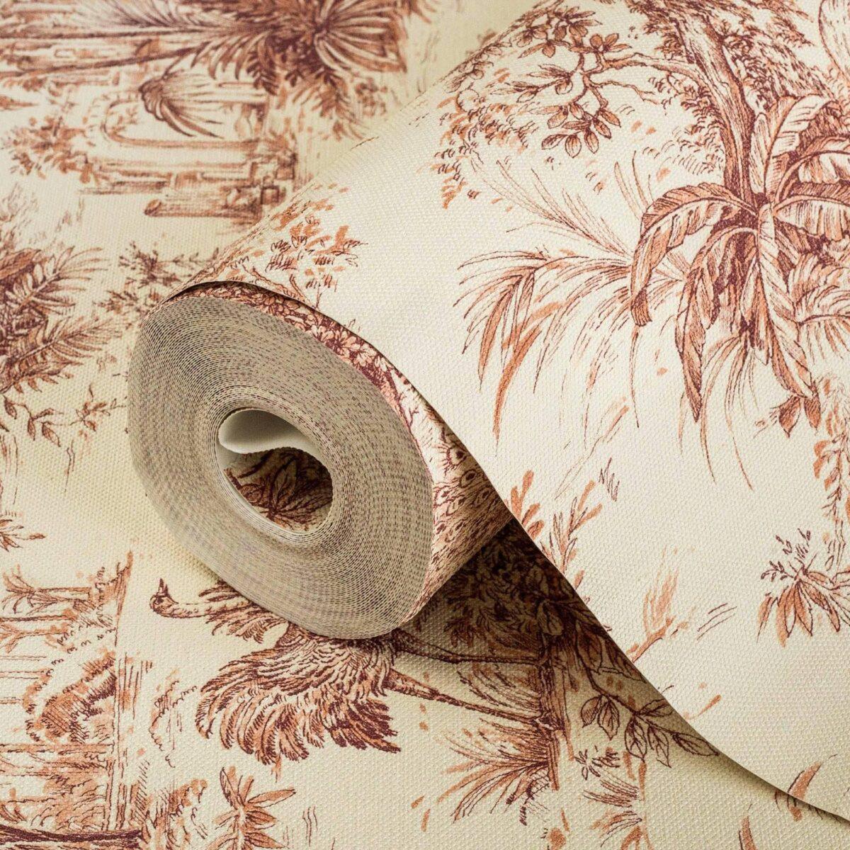 Wallpaper with Interesting Texture and Colours, Red Code 9909-4 - Image 1