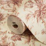 Wallpaper with Interesting Texture and Colours, Red Code 9909-4