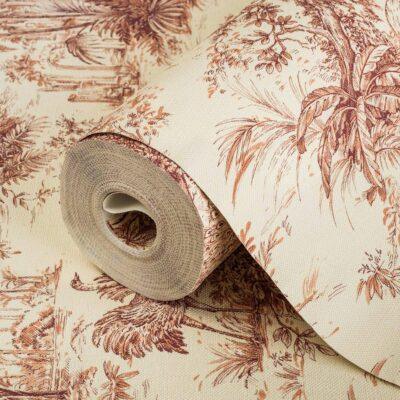 Wallpaper with Interesting Texture and Colours, Red Code 9909-4