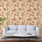 Wallpaper with Interesting Texture and Colours, Red Code 9909-4 - Image 6